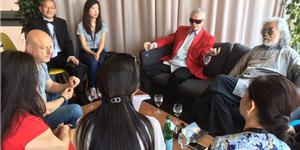 出席戛纳电影节中法文化交流日和与法国电影人的座谈